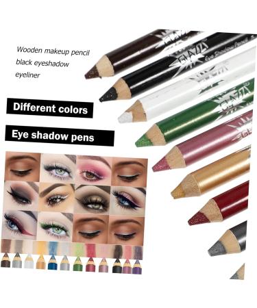 Angoily 12pcs Pearlescent Eyeshadow Pencil Eyeshadow Stick Eyeliner Pencil Makeup Pen Sequins Girl Flash - Buy Online on GoSupps.com