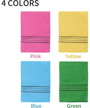 Sibba 8-Piece Korean Peeling Gloves Set | Double-Sided Luffa Scrubbing Washcloths | Skin Exfoliating Shower Accessories | International Shipping Available - Buy Online on GoSupps.com