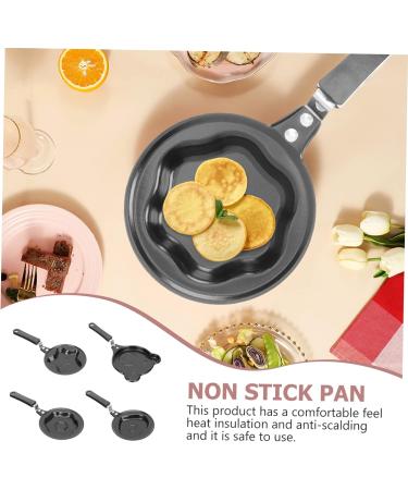 Zerodeko Bayou Classic Breakfast 4pcs Cartoon Non Stick Pan Handle Mini Pancake Camping 26X12CM Black - Buy Online on GoSupps.com
