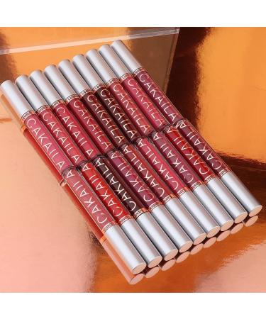 3Pcs Matte Liquid Lipstick Set - 24 Hour Long Lasting Waterproof Lip Stain Makeup - Dark Red & Nude Lip Gloss Kit for Women - Buy Online on GoSupps.com