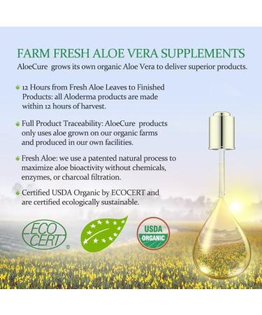 AloeCure Organic Aloe Vera Juice - 3 Bottle Sample Pack - Lemon Grape Natural Flavor - 3x500ml - Buy Online on GoSupps.com