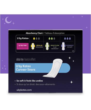 U by Kotex Allnighter Ultra Thin Overnight Pads - 26 Pads - Buy Online on GoSupps.com