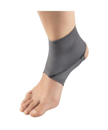 Champion Ankle Brace Figure 8 Straps Adjustable Support Airmesh Fabric Grey Large