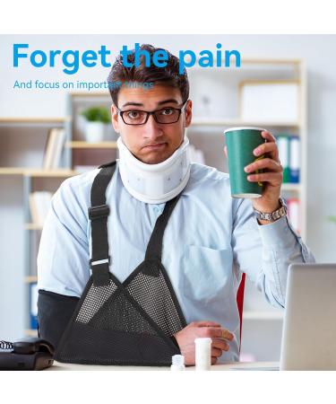 Premium Breathable Adjustable Arm Loop Bandage for Men & Women - Support for Broken Arm Shoulder Elbow & Wrist Injuries - Buy Online on GoSupps.com