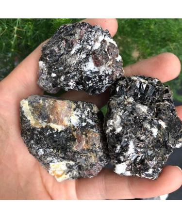 Natural Crystal 100-200g Raw Natural Tourmaline Crystal Gem Original Specimen Rough Stone Home Goods (Color : Black Size : 500g) 500g Black - Buy Online on GoSupps.com