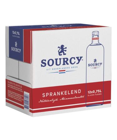 Buy Sourcy Red Sparkling Mineral Water - 12 Bottles x 75cl - Refreshing International Shipping Available - Buy Online on GoSupps.com