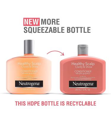 Neutrogena Healthy Scalp Clarifying Conditioner with Pink Grapefruit 12oz - Paraben & Phthalate-Free - For Oily Hair - Color-Safe - Buy Online on GoSupps.com