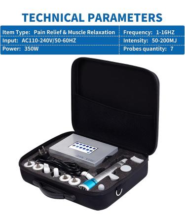 Shock Wave eD Therapy Device for Erectile Dysfunction & Muscle Massage | 7 Massage Heads | Multi-Functional Pain Relief Equipment - Buy Online on GoSupps.com