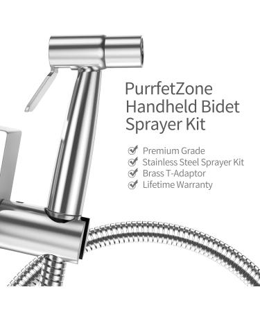 Yawenner Handheld Bidet Toilet Sprayer  Stainless Steel Bathroom Bidet Sprayer Set with Hose  Baby Cloth Diaper Sprayer  for Feminine Wash  Shower Sprayer for Pet  Wall or Toilet Mount - Buy Online on GoSupps.com