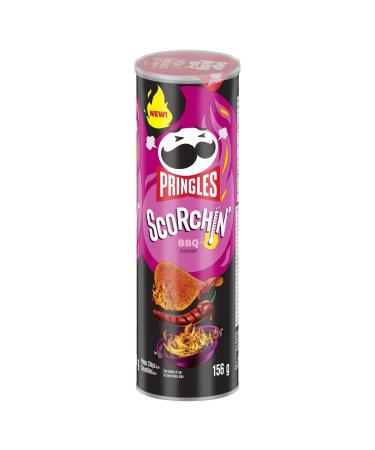 Pringles* Scorchin * BBQ Flavour Potato Chips 156 g Scorchin * BBQ Flavour 156 g (Pack of 1)