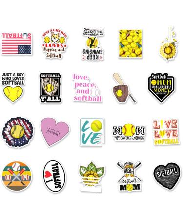 150 PCS Softball Stickers - Waterproof Vinyl Decals for Scrapbooking, Laptop, Water Bottles - Motivational Accessories for Teens Girls - Buy Online on GoSupps.com