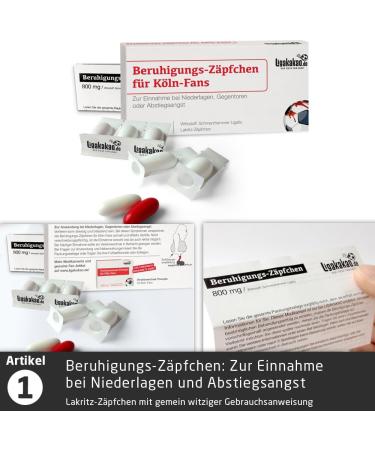 Soothing Cones & Lakritz Suppositories for Cologne Fans | Unique Gift Sets for Football Lovers | Emergency Relief for Defeats & Relegation Fear - Buy Online on GoSupps.com