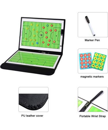TXENCEX Football Coaching Board Coaches Clipboard Tactical Magnetic Board Kit Portable Strategy Coach Board with Dry Erase  Marker Pen and Zipper Bag - Buy Online on GoSupps.com