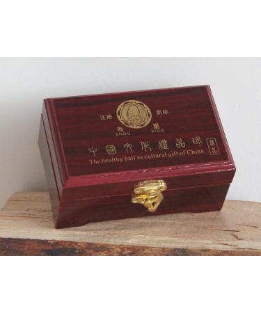 AAF Nommel Qi Gong Meditation Relaxation Balls Set No. 001 - High-Quality Ying Yang in Red Wooden Box | International Shipping Available - Buy Online on GoSupps.com