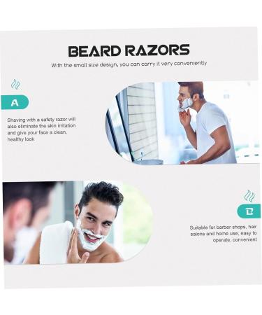 Frcolor Bamboo Handle Razor Set - 4 Pieces Safety Shaving Tools for Men - Eco-Friendly Double Handle Design - Buy Online on GoSupps.com