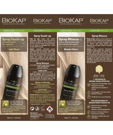 Bios Line BioKap Nutricolor Spray Touch-Up 75ml Light Blonde - Buy Online on GoSupps.com