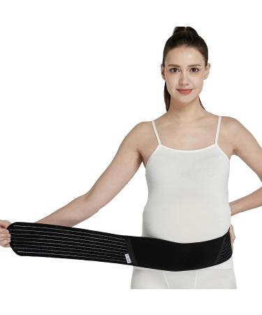 Neotech Care Adjustable Maternity Belt - Black X-Large | Light & Breathable Belly Support Band for Pregnant Women - Buy Online on GoSupps.com