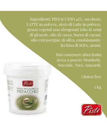Pist - Cr me tartiner la pistache - Avec des pistaches vertes s lectionn es fabrication artisanale 100% naturelle - 3 pots de 1 kg - Buy Online on GoSupps.com