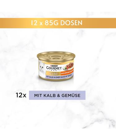 Buy PURINA GOURMET Gold Tender Bites in Sauce with Veal & Vegetables - 12 Pack Wet Cat Food | International Shipping Available - Buy Online on GoSupps.com
