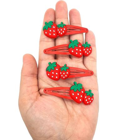 Hair Clips Accessories Girls Snap Hair Clips Cute Hair Clips Kids Hair Clips Metal Hair Clips Baby Toddlers Girl Kids Hair clips (Strawberry Clip Z4CLISTR) - Buy Online on GoSupps.com