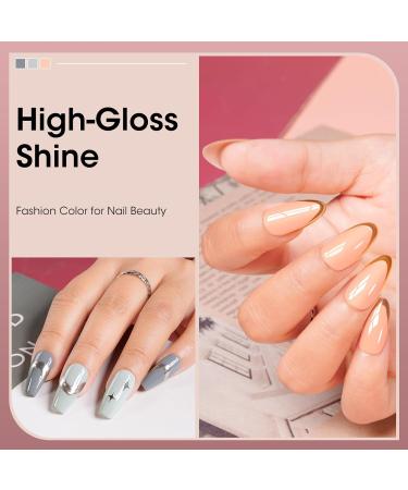 Gellen Gel Nail Polish 6 Colors Neutral Palette Peachy Bean Paste Color Classic Nude Grays for All Season Gel Polish Kit Nail Art Design Soak off UV Nail Gel Manicure Salon and DIY at Home Classic Neutral Nude Grays - Buy Online on GoSupps.com