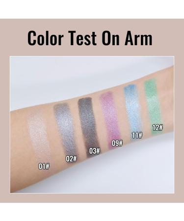  Erinde Erinde Green Glitter Eyeshadow Pencil Waterproof Long Lasting Pearly Cream Pencil High Shiny Metallic Eye Pigment - Buy Online on GoSupps.com