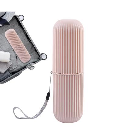 Toothbrush Holders Travel Case - Toothbrush Travel Case Toothbrush Case for Traveling | Toothbrush Travel Case for Business and School Portable Toothbrush Case for Camping and Travel Pink