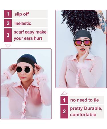 Savita 2pcs Black Elastic Bands for Wigs | Lace Wig Grip Band with Edge Brush - Elastic Wig Strap for Secure Fit - Buy Online on GoSupps.com