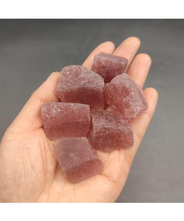 ALKOY Natural Crystal Rough 1pc Natural Red Strawberry Quartz Raw Stone Rough Crystal Gemstone Specimen Home Decoration FZUGEDRLI - Buy Online on GoSupps.com