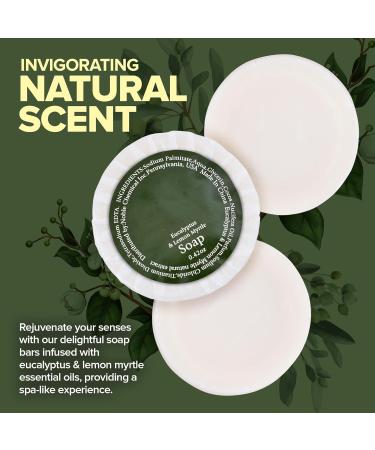 Eco Hotel Soap Bars (400 Count) - Eucalyptus & Lemon Myrtle Essential Oils | Travel Size Guest Soaps | Mini Bulk Pack for Hotels & Resorts - Buy Online on GoSupps.com