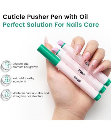 Huile Cuticules Ongles Stylo en C ramique: 3-en-1 Pousse Cuticule Ongle Remover Nail Care Pen - Huile a Cuticule Ongle pour R parer les Fissures et S che des Ongles - Soin des Ongles Cuticules Oil 1 Pi ces - Buy Online on GoSupps.com