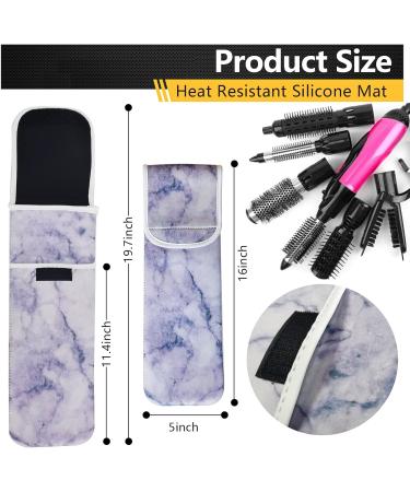 Silicone Heat Resistant Curling Iron Case & Neoprene Straightener Holder Bag | 2 PCS Travel Hair Tools Organizer - Buy Online on GoSupps.com