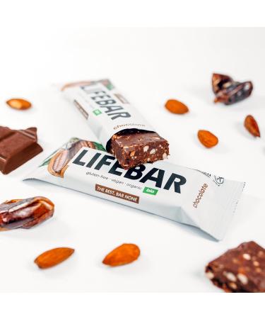 Buy Lifefood Lifebar Energy Seal - Vegan Organic Gluten-Free Chocolate Sports Bars (15 Pack) | Healthy No Added Sugar - Buy Online on GoSupps.com