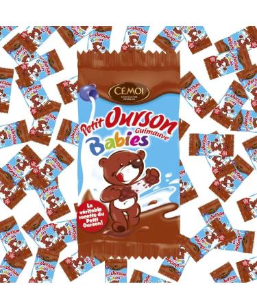 C moi - The Authentic Little Bear Marshmallow Babies Milk Chocolate - Made in France 260 Pieces (1.35 kg)