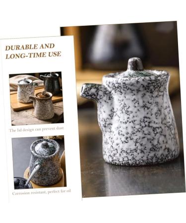 Zerodeko Vinegar Dispenser Soy Sauce Holder 2pcs Seasoning Pot Ceramics Condiment Jar Soy Sauce Bottle Sauce Dispenser Dressing Containers - Buy Online on GoSupps.com