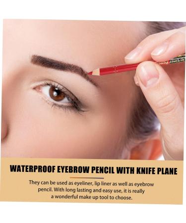 FOMIYES 12pcs Lip Liner Eyeliner Waterproof Eyeliner Pencil Makeup Pencil Eye Shadow Pencil Lips Black Eye - Buy Online on GoSupps.com