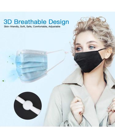 AMLY 120 Pcs Elastic String Bands with Cord Lock for Mask DIY Sewing (Black-White-Red-Yellow-Green-Blue) - Buy Online on GoSupps.com