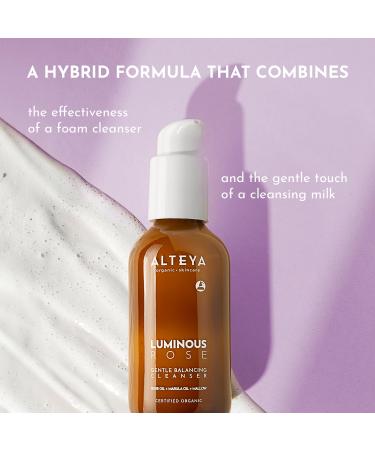 Alteya Organics Luminous Rose Cleanser 120ml | NaTrue Certified Organic | 100% Natural Facial Wash for All Skin Types - Buy Online on GoSupps.com