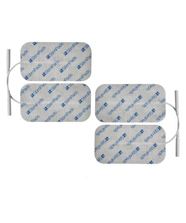 Stimpads Tens and EMS electrodes 4 pieces of 50x90mm electrodes pads with 2mm universal pin connection reliable and high-quality high-quality adhesive electrodes certified medical product - Buy Online on GoSupps.com