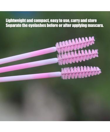 Mascara Wand Eyelash Brush Disposable Eyelash Spoolie for Women Beauty Girl Eyelash(Pink) - Buy Online on GoSupps.com
