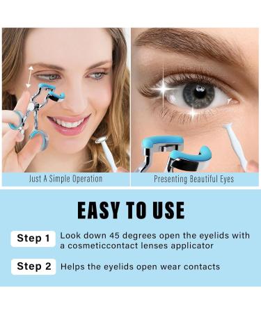 Contact Lens Applicator Tool Contact Lens Eye Opener for Contact Wearing Aids with Contact Lens Case Sucker+Tweezer with Soft Tip Convenient Travel Set (1) - Buy Online on GoSupps.com