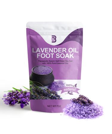 Epsom Salt Lavender 7OZ  Epsom Salts for Soaking for Pain  Remove Toxins  Softens Calluses  Boost Immunity  Relieve Tired  Achy  Itchy Feet  Bath Salts for Women Relaxing 7 Ounce - Buy Online on GoSupps.com