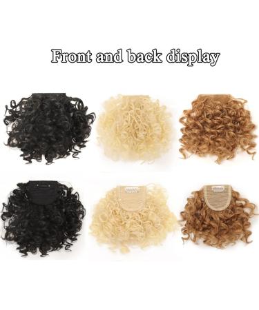 Bangs Hair Clip Synthetic Hair Bangs Afro Kinky Curly Bang For Black Woman Curly Fake Fringe Clips In Bangs Wig Hair Natural Soft Synthetic Fiber Hair accessories Fake Bangs for Women and Girls (Co - Buy Online on GoSupps.com