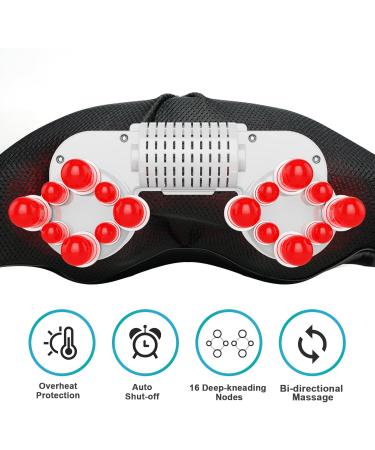 Cotsoco Wireless Neck Massager | Shiatsu Heat Massage Device for Neck & Back Pain | Portable Electrical Massage Pillows | Perfect Gifts for Men & Women - Buy Online on GoSupps.com