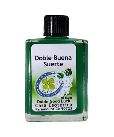 Double Good Luck Oil (Doble Buena Suerte Aceite) Double Good Luck Oil- Increase Fortune - Attract Positive Energy & Abundance-0.5 FL OZ (3 Pack)