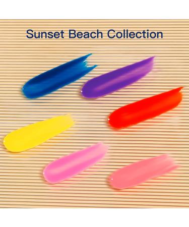 Rstyle Gel Nail Polish Set - 6 Colors UV Nail Polish for Nail Art | Blue Purple Red | Soak Off French Shellac Starter Kit - Buy Online on GoSupps.com