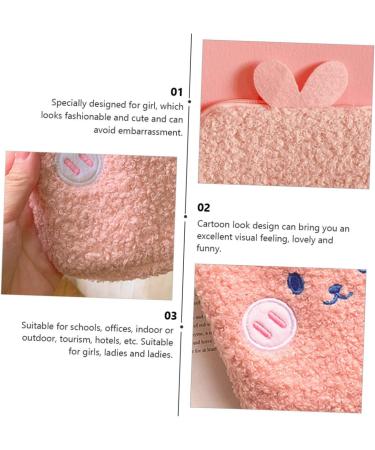 Yarnow Women's Bandages Hase Wallet & Menstruation Bag - Plush Mini Storage Bag for Diapers & Towels - Buy Online on GoSupps.com