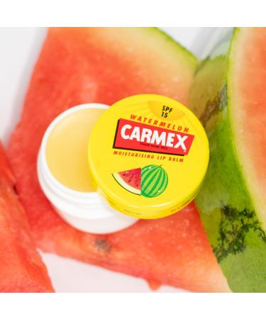 CARMEX Watermelon SPF15 Lip Balm - Soothes & Moisturizes | 7.5g | International Shipping - Buy Online on GoSupps.com
