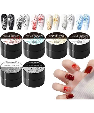 Spider Gel for Nails - Versatile Polish Gel Art Nail Polish Elastic Gel Nail Polish Liner Gel Liner for Natural Nails False Nails - Buy Online on GoSupps.com
