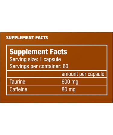 BioTech USA Caffeine + Taurine Pills | Energy Booster & Weight Loss Support | Dietary Supplements (180 Capsules) - Fast International Shipping - Buy Online on GoSupps.com